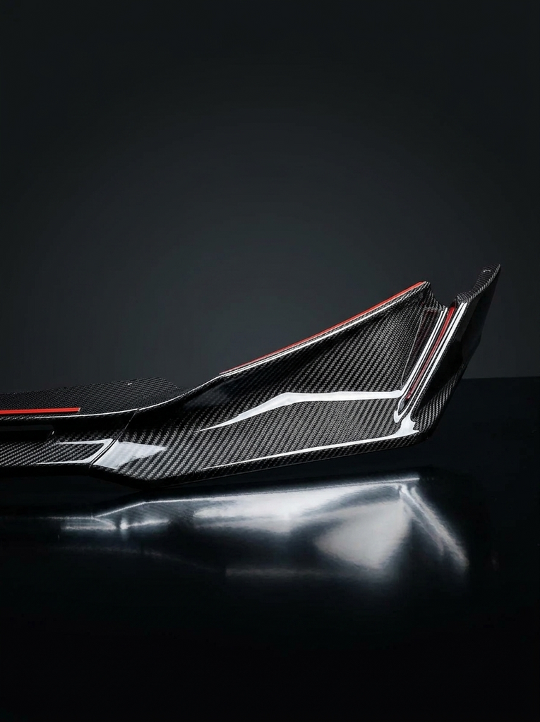 BMW 3 Series M3 M4 G80 G82 V Style Carbon Fiber Front Lip (2019 +)