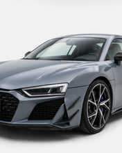 Load image into Gallery viewer, 2022–2023 Audi R8 V10 GT &amp; Performance Coupe P-Style Front Bumper Canards – Dry Carbon Fiber
