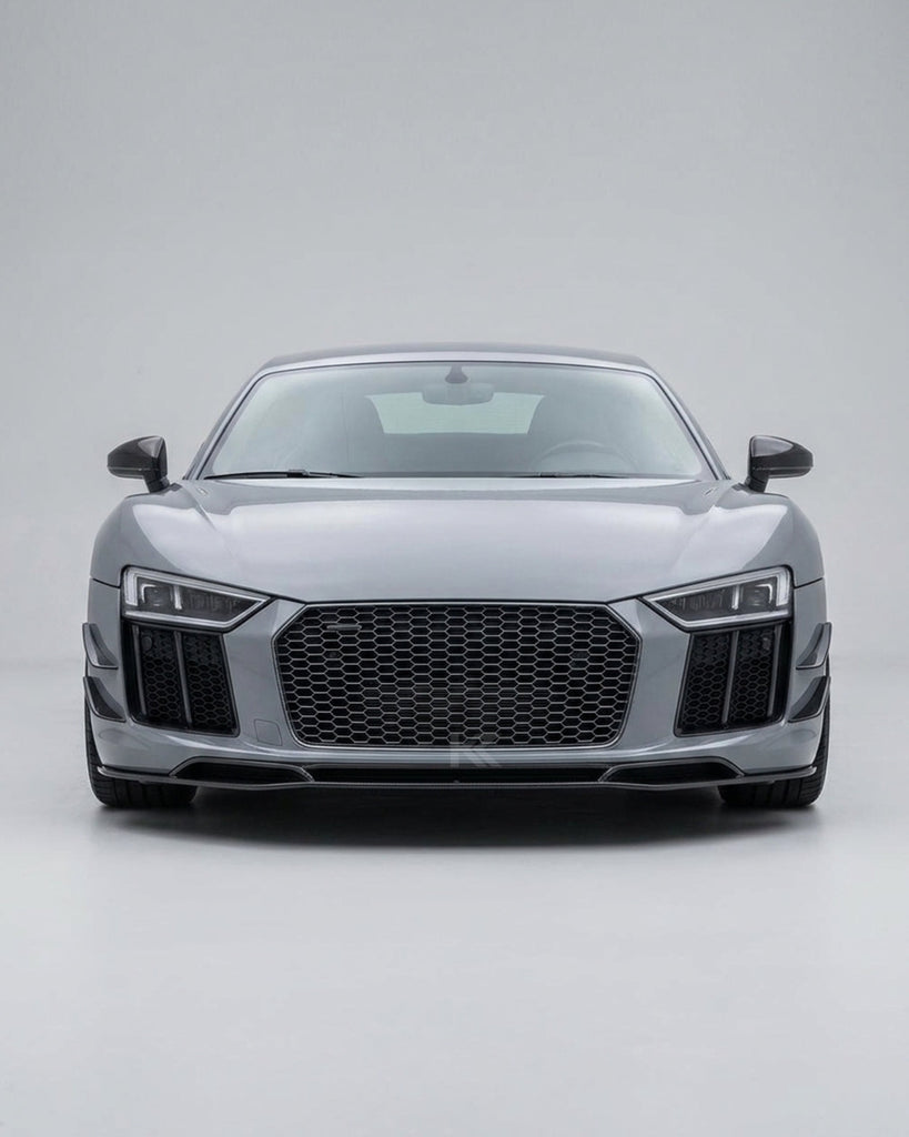 2016–2018 Audi R8 V10 & V10 Plus Coupe Custom Style Front Lip Splitter – Carbon Fiber