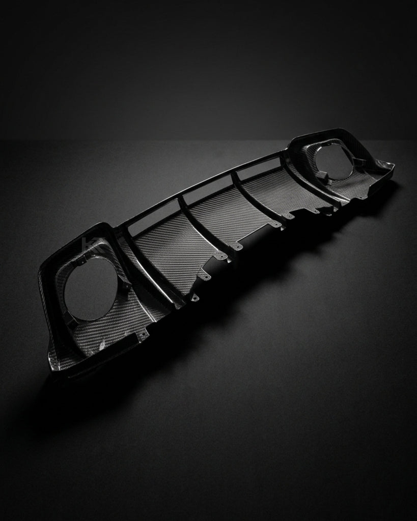 2019–2023 Audi R8 V10 Coupe Rear Bumper Diffuser Lip – Prepreg Dry Carbon Fiber