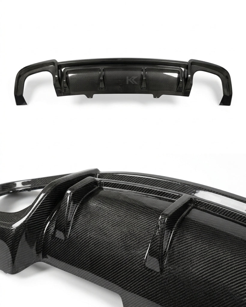 2017–2019 Audi A5 S-Line / S5 B9 Coupe & Sportback S5 Style Rear Bumper Diffuser – Carbon Fiber
