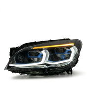 Load image into Gallery viewer, BMW 7 Series F02 G12 Style LED Headlight Assembly with Dual-Color DRL (Yellow / White) 2013 - 2015 (Replaces 63117228423)