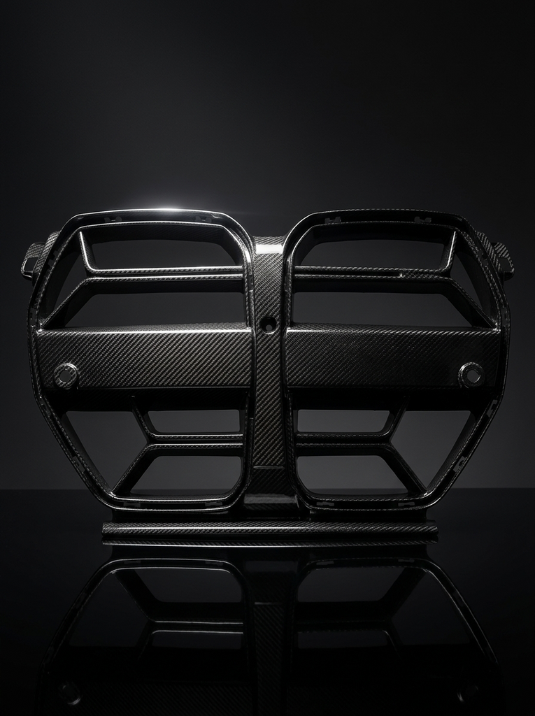 BMW 3 Series M3 G80 M4 G82 CSL Style Carbon Fiber Front Grille (2021 - 2023)