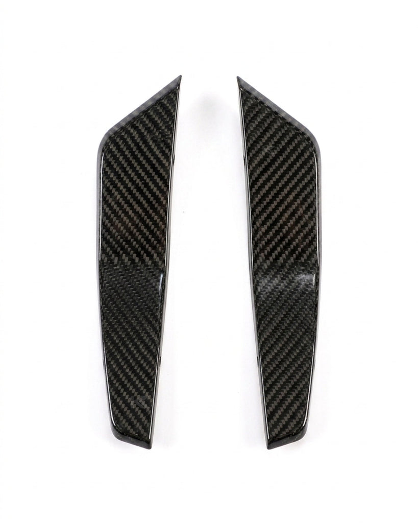 2020–2021 Audi RS7 C8 Sportback ABT Style Front Bumper Canards – Dry Carbon Fiber