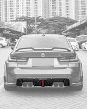 Load image into Gallery viewer, BMW 3 Series G80 M3 G82 G83 M4 Carbon Fiber Rear Diffuser with LED Lights (2019 - 2024)
