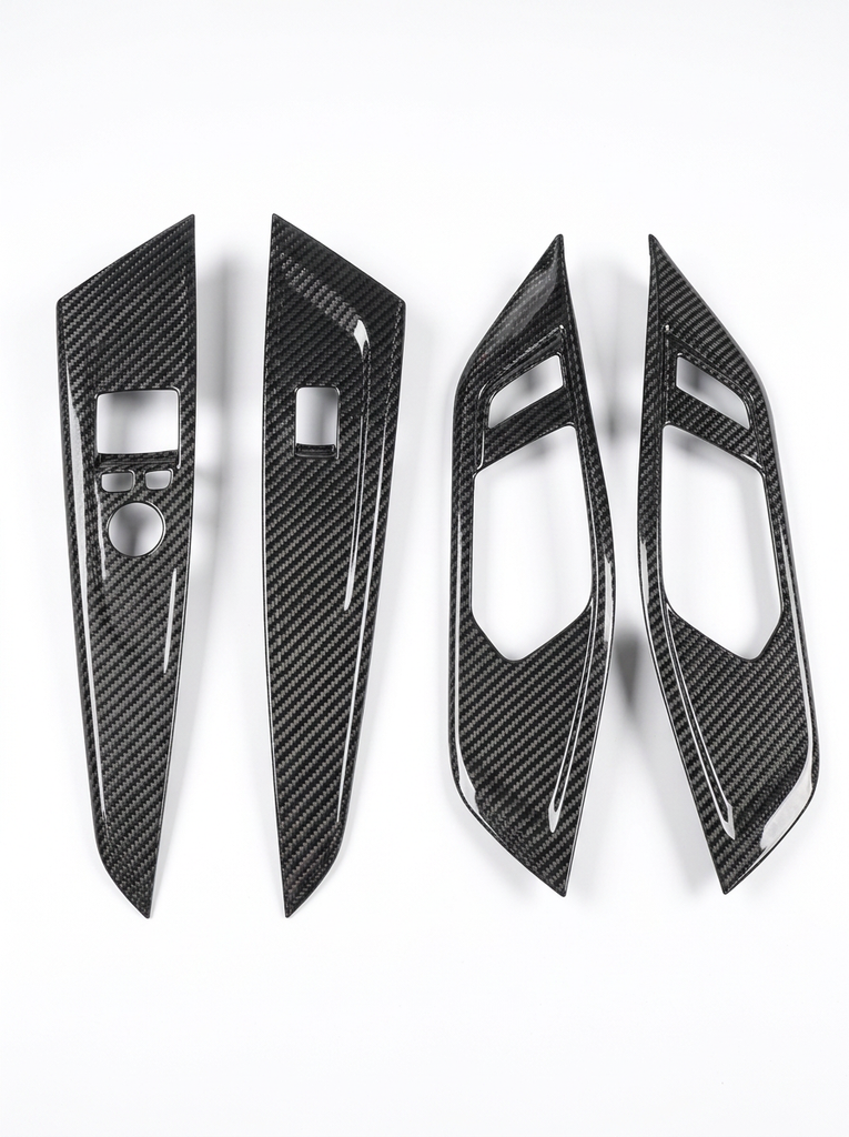 BMW 4 Series G82 G22 Carbon Fiber Interior Door Trim Set (2021+)