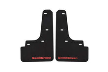 Load image into Gallery viewer, Grimmspeed 22-25 Subaru WRX Mudflaps - Black w/ Red Lettering