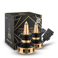 Load image into Gallery viewer, AlphaRex Gold Ammo Panoramic LED Light Bulbs - H11