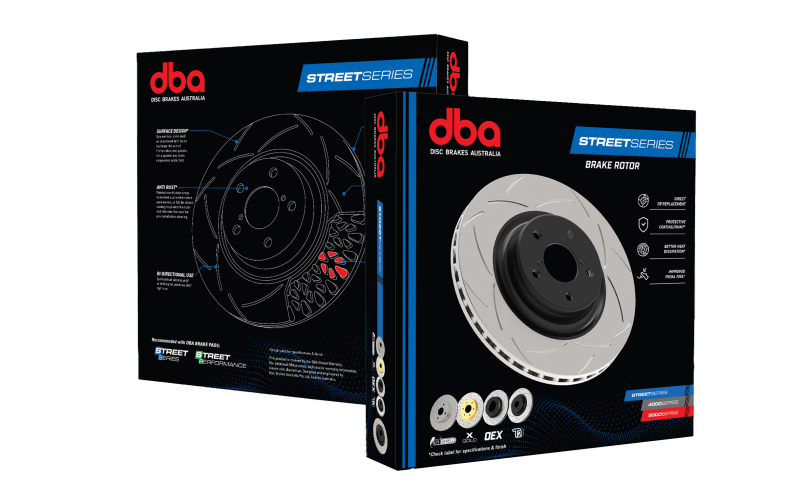 DBA 2008 Mazda 6 Front T2 Slotted Street Series Rotor