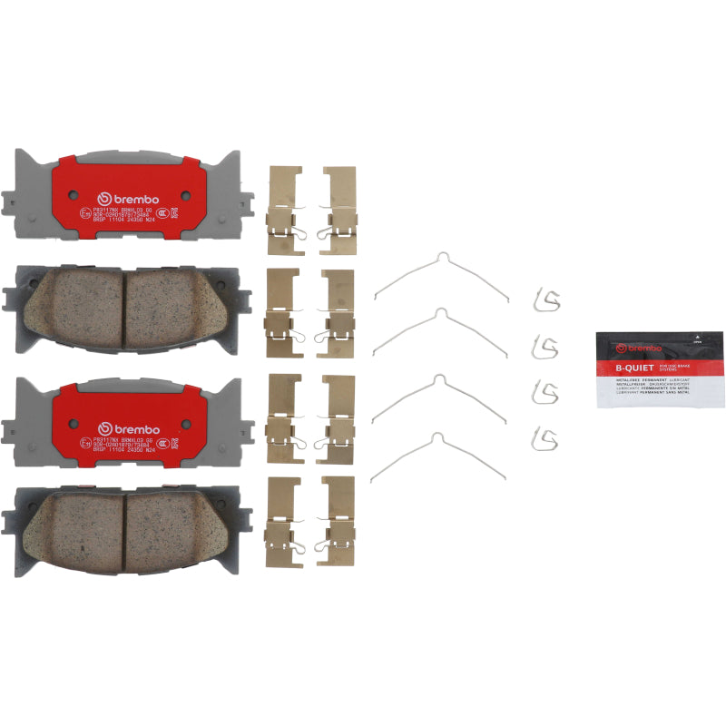 Brembo 12-18 Lexus ES (V6) Xtra Ceramic Brake Pad - Front