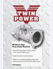 Load image into Gallery viewer, Twin Power 55mm Aluminum High Flow intake for 2017+ M-8