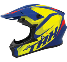 Load image into Gallery viewer, THH Helmets T710XR Airtech Blue/Yellow Youth - Large