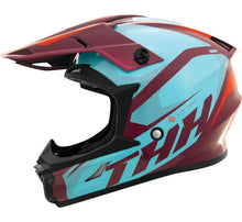 Load image into Gallery viewer, THH Helmets T710XR Airtech Burgundy/Blue Youth - Medium