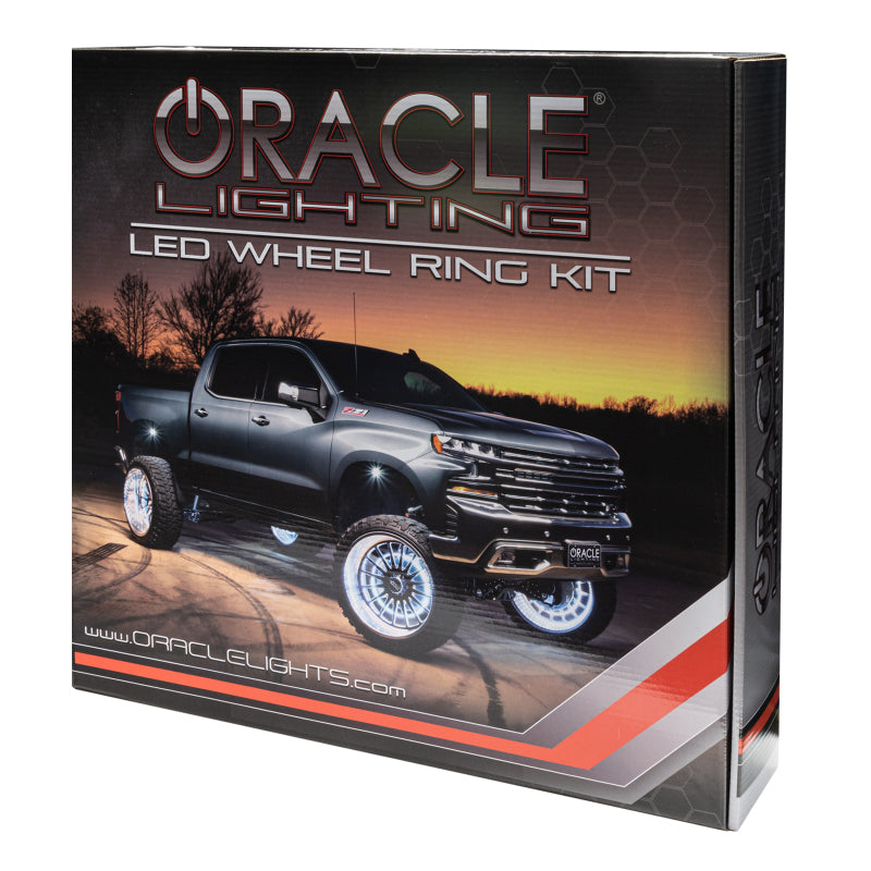 Oracle LED Illuminated Wheel Rings - Double LED - White NO RETURNS