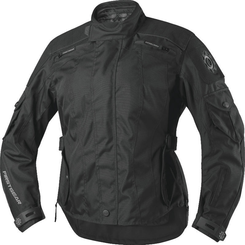 First Gear Voyage Jkt Blk/Gry Wlg