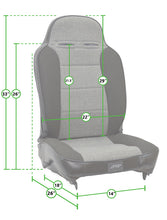 Load image into Gallery viewer, PRP 03-06 Jeep Wrangler TJ Enduro High Back Reclining Suspension Seats Kit - Gray (Pair)