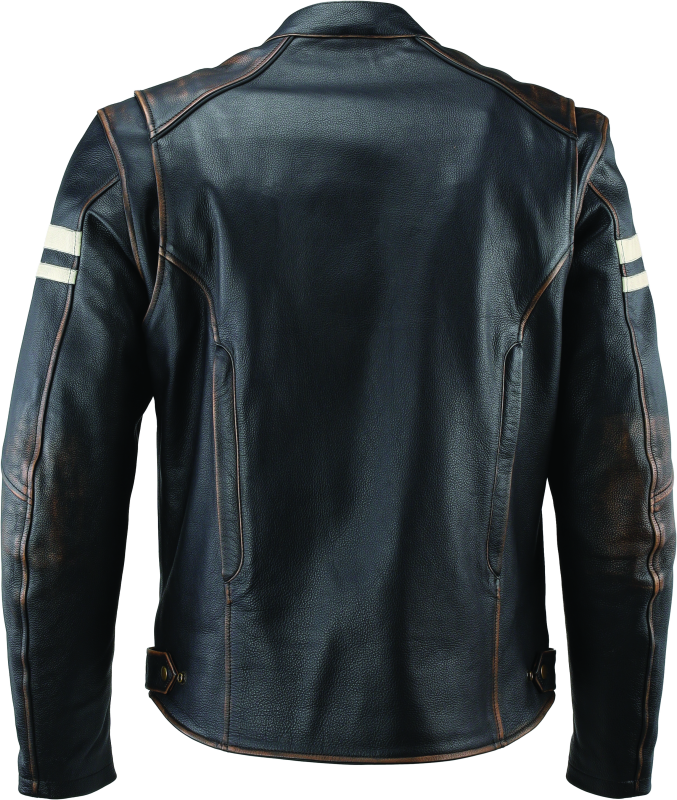 Kuryakyn By River Road Hoodlum Vintage Leather Jacket Black - Small