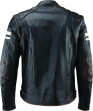 Load image into Gallery viewer, Kuryakyn By River Road Hoodlum Vintage Leather Jacket Black - Small