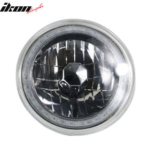 Load image into Gallery viewer, Universal 7In Round Chrome With RGB Halo Projector Headlights H4