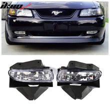 Load image into Gallery viewer, 1999-2004 Ford Mustang OE Style Clear Front Bumper Fog Lights Lamps