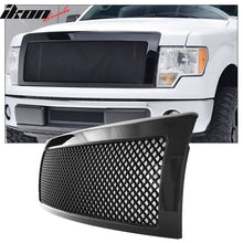 Load image into Gallery viewer, 2009-2014Â Ford F-150 Gloss Black Front Upper Mesh Grille W/Shell ABS