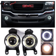 Load image into Gallery viewer, 2000-2006 GMC Yukon Denali Halo Projector Clear Front Fog Lights Lamp