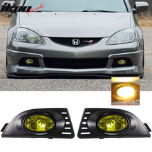 Load image into Gallery viewer, 2005-2007Â Acura RSX Yellow Lens 2PCS Front Bumper Fog Lights Lamp