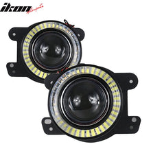 Load image into Gallery viewer, 2007-2016 Jeep Wrangler LED Projector Fog Light With Halo Clear Lens