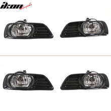 Load image into Gallery viewer, 2007-2009 Toyota Camry 2PC Front Bumper Fog Lights Clear W/Black Bezel