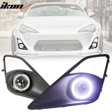 Load image into Gallery viewer, 2013-2016Â Scion FR-S Projector Fog Lights w/ Angel Eyes &amp; Bezels