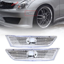Load image into Gallery viewer, 2003-2007 Infiniti G35 Coupe Clear Lens Side Marker Bumper Lights Lamp