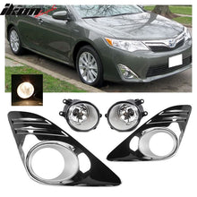 Load image into Gallery viewer, 2012-2014 Toyota Camry (Non SE) Chrome Clear Front Bumper Fog Lights