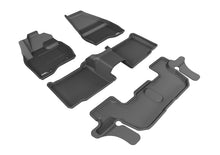 Load image into Gallery viewer, 3D MAXpider 2015-2016 Ford Explorer Kagu 1st &amp; 2nd &amp; 3rd Row Floormats - Black