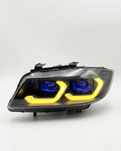 Load image into Gallery viewer, BMW 3 Series E90 LED Headlight Assembly with Dual-Color DRL 2005 - 2012
