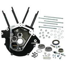 Load image into Gallery viewer, S&amp;S Cycle 92-99 BT w/ 3-5/8 Bore Super Stock Alternator Style Crankcase - Wrinkle Black