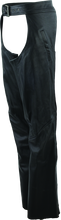 Load image into Gallery viewer, Kuryakyn By River Road Plains Leather Chaps Black Womens - Small