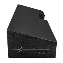 Load image into Gallery viewer, DS18 2x 10in Forward Firing Underseat Ported Box Subwoofer Enclosure- Black Spray Liner Paint Finish