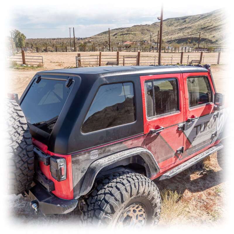 Turn Offroad 2007-2018 Jeep JK 4 Door Fastback Hardtop 2 Piece Primer (Paintable)