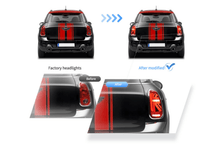 Load image into Gallery viewer, Mini Cooper - Red and Smoked - LED Tail Lights Upgrade (2010-2016)