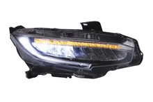 Load image into Gallery viewer, Honda Civic 10th Gen (FC/FK) Chrome LED Reflection Bowl Headlights (2016-2021)