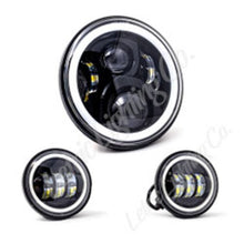 Load image into Gallery viewer, Letric Lighting 7in Led Black Full-Halo Indian