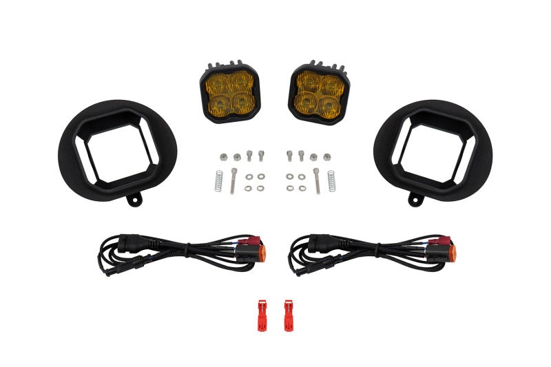 Diode Dynamics 2003 Sierra SS3 Sport Type Kit ABL Yellow SAE Fog