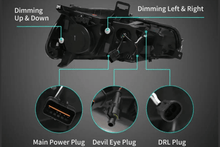 Load image into Gallery viewer, Mitsubishi Lancer Evo X Demon Eyes Dual Beam Projector Headlights (2008-2017)