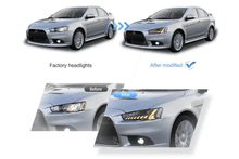 Load image into Gallery viewer, Mitsubishi Lancer Evo X Demon Eyes Dual Beam Projector Headlights (2008-2017)