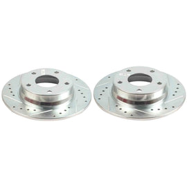 Power Stop 20-25 Nissan Sentra Rear Drilled & Slotted Rotor - Pair