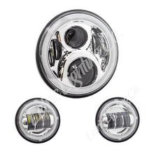 Load image into Gallery viewer, Letric Lighting 7in Led Chrome Full-Halo Indian