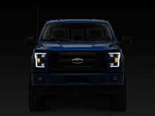 Load image into Gallery viewer, Raxiom 15-17 Ford F-150 Projector Headlights with LED Accent- Chrome Housing- Clear Lens