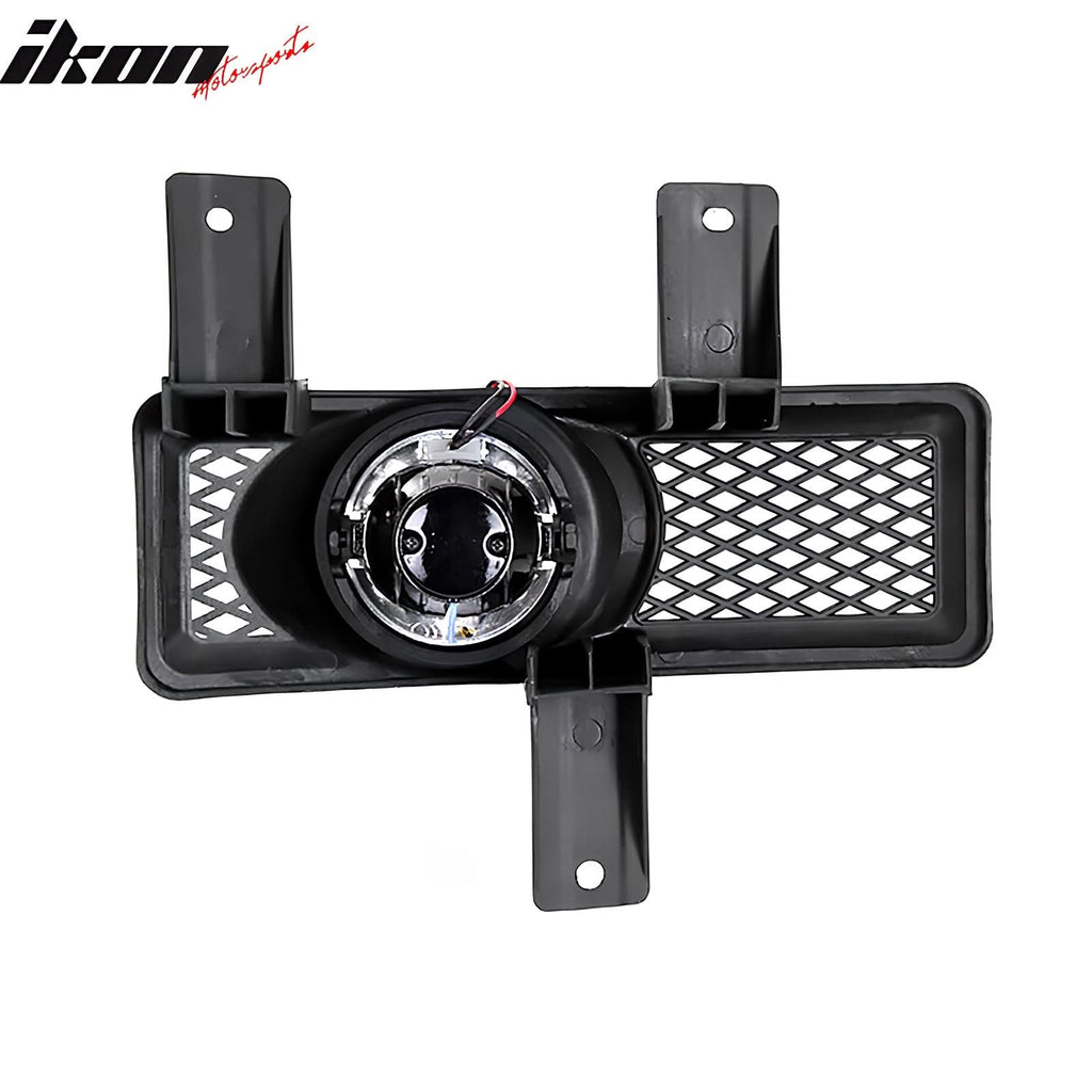 1997-1998 Ford F-150 Ring Style 2PC Projector Fog Lights Black Housing