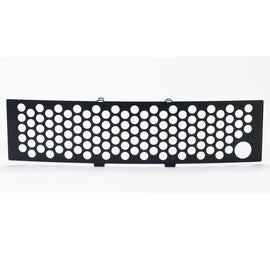 Putco 11-14 Ford F-150 - EcoBoost Bumper Grille Inserts - Black SS Punch w/ Heater Plug Opening