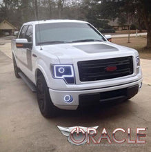 Load image into Gallery viewer, Oracle 13-14 Ford F-150 / Raptor LED Headlight Projector Halo Kit - Green